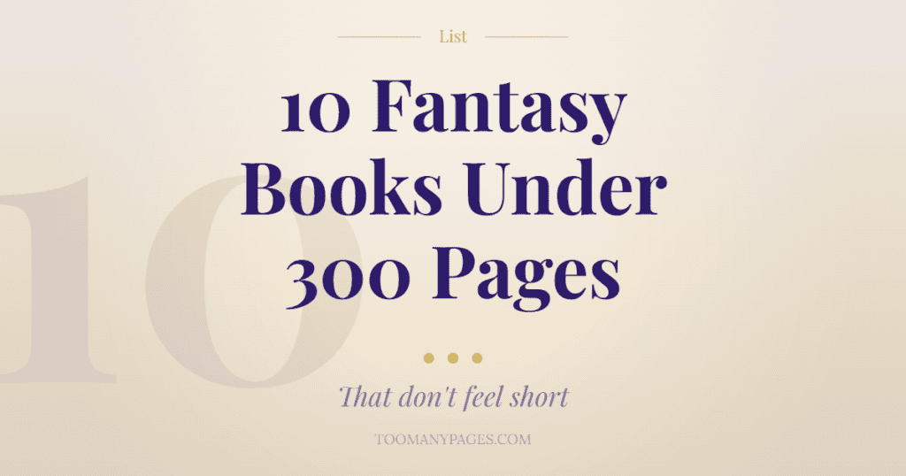 Link to 10 Fantasy Book reviews Under 300 